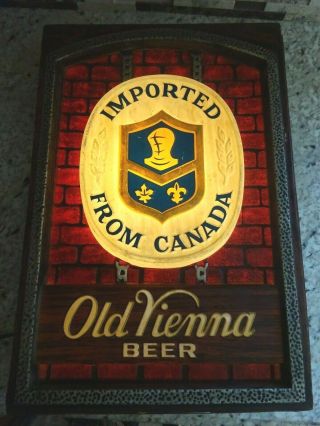 Old Vienna Imported Beer Light Sign