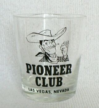 Vintage Las Vegas Pioneer Club Casino On The Rocks Glass