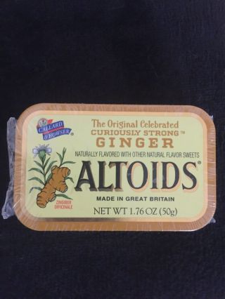 Altoids Ginger Flavored Candy,  Factory Tin W/original Contents.