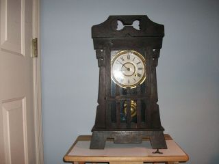 Haven Sancho Line 1907 Mission Style Clock