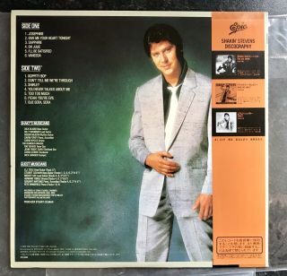 Shakin’ Stevens LP Give Me Your Heart Tonight JAPANESE Issue OBIStrip & Insert 2
