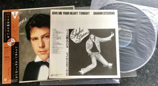 Shakin’ Stevens LP Give Me Your Heart Tonight JAPANESE Issue OBIStrip & Insert 4