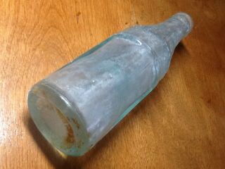 Vintage Antique Old Bottle Embossed Morgan City Louisana Quality Soda Paneled