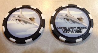 Lomie Gray Heard Elementary Commemerative Poker Chips Final Flight May 19,  2016