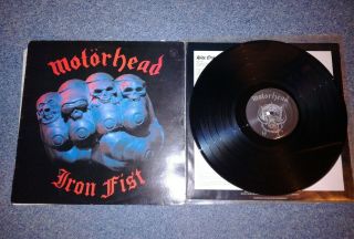 Motorhead - Iron Fist - 12 " Lp A1/b1 1982 Vgc/ex.  Con,