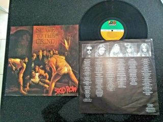 Skid Row " Slave To The Grind " Orig 1991 Lp (wx 423)