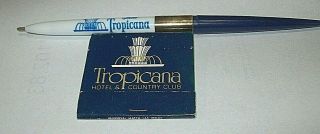 Vintage Tropicana Hotel And Country Club,  Las Vegas,  Ball Point Pen,  Matchbook