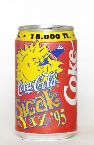 1995 Coca Cola Can From Turkey,  Sicak Yaz 