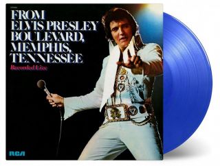 Elvis Presley From Elvis Presley Boulevard.  180g Blue Coloured Vinyl Lp Record