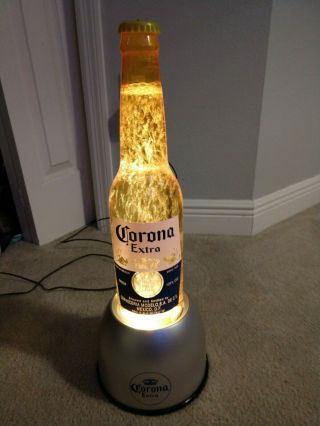 Corona Light Up Bottle With Bubbling Water And Comes With Limes Inside