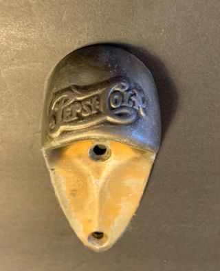 Early Vintage Pepsi - Cola Bottle Opener Rare Wall Mount Chicago 2