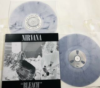 Nirvana Bleach Rare Newbury 2lp Colored Vinyl Record Rare Ltd Numbered Kurdt