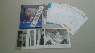 1983 Space Ace Press Kit 5 Animation Slides,  7 Glossy Photos,  Notes Don Bluth