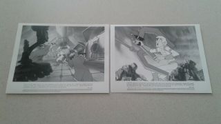 1983 SPACE ACE PRESS KIT 5 ANIMATION SLIDES,  7 GLOSSY PHOTOS,  NOTES DON BLUTH 3