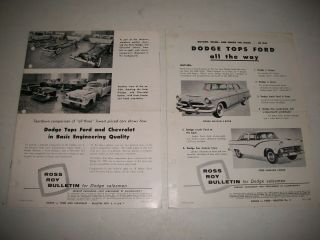 1955 Dodge Vs.  Chevrolet & Ford Salesman 