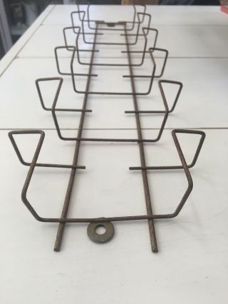 Vintage Metal Wire Map Rack Display For Maps Or Advertising 3