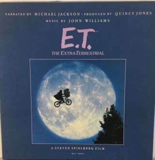 E.  T.  The Extra Terrestrial Michael Jackson Storybook Box Inserts Poster Ex Lp