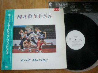 Madness - Keep Moving - Minty Promo Japan 12 " Vinyl Lp 33,  Obi - Stiff Vil - 6089