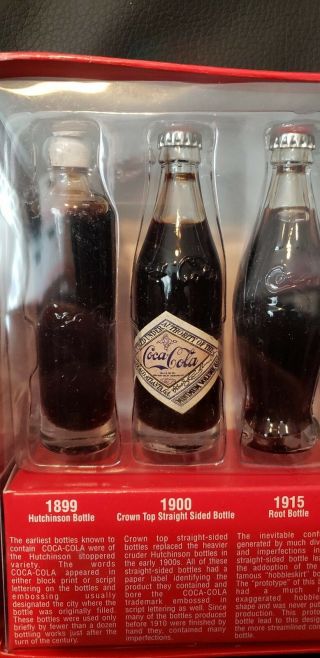 Coke cola Evolution Of Coke Cola mini bottle set 3