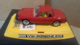 Gama Mini 09820 Vw - Porsche Vw Porsche 914 Red With Decals West Germany