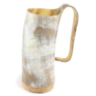 Large Ox Horn Tankard Horn Mug Cup Beer Glass Viking Drinking Vessel