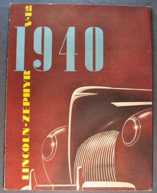 1940 Lincoln Zephyr & Continental Cabriolet Brochure 40
