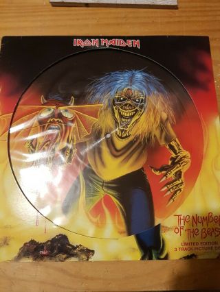 Iron Maiden - The Number Of The Beast - Rare Uk 12 " Picture Disc (vinyl Record)