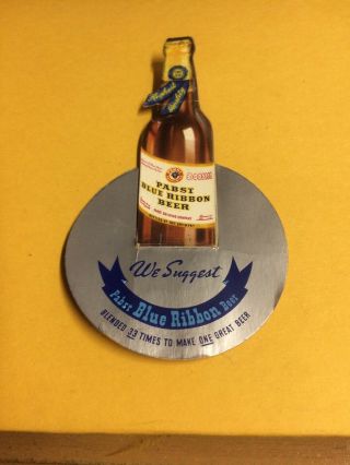 Vintage Pabst Blue Ribbon Beer Paper Advertisement