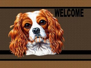 Cavalier King Charles Spaniel Dog Art Welcome Home Doormat Door Mat Floor Rug