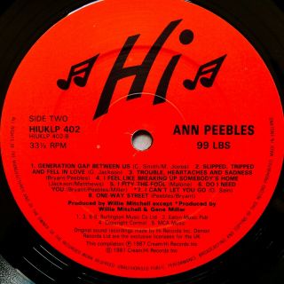 ANN PEEBLES 99 LBS from 87 - UK IMPORT - ONE OF THE FINEST DEEP SOUTHERN SOULSTERS 5