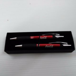 Coca - Cola Pen & Lead Pencil Set (set Of 2) -