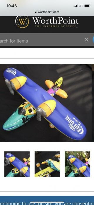 Corona Extra Island Shuttle Inflatable Blow Up Sea Plane Bar Decoration