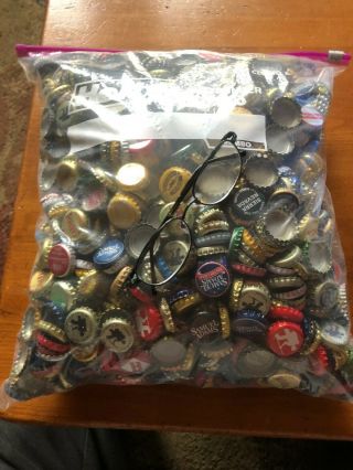 10 Pounds Plus Beer Bottle Caps - And Mostly Undented - Assorted