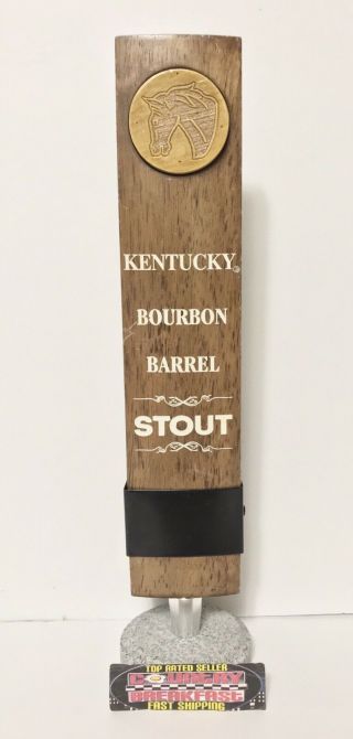 Lexington Brewing Kentucky Bourbon Barrel Stout Beer Tap Handle 12.  5” Tall