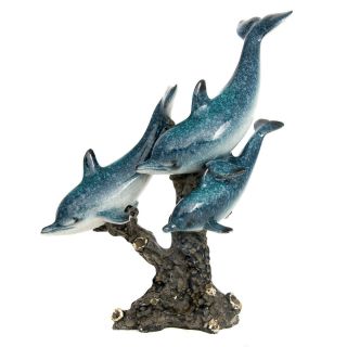Triple Dolphins Figurine