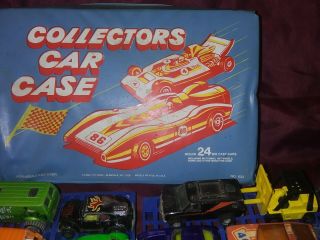 Vintage 1970s Tara Toy red car case 27 Hot Wheels Matchbox diecast toy vehicles 6