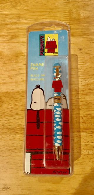 Vintage Stylus Snoopy Red Dog House Peanuts Writing Instrument Enamel Pen