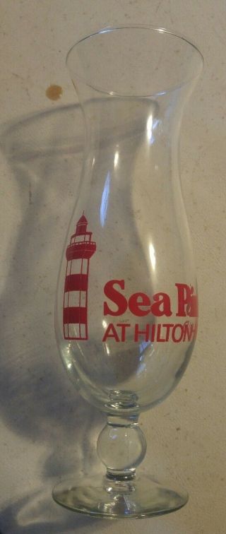 025 Sea Pines At Hilton Head Mixed Drink Glass Goblet Tall Light House