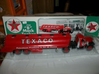 Jmt Texaco 1958 " B " Mack Tanker Replicas Semi Transporter Toy