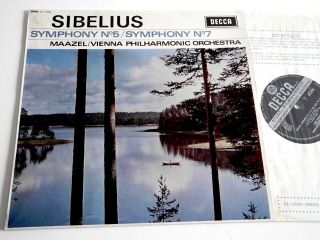 Sibelius Symphony No.  5 & No.  7 Decca Sxl 6236 Wb Dg Uk Ex,  Maazel |111