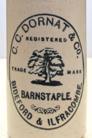 Vintage Dornat Barnstaple Bideford Ilfracombe Devon Tree Pict Ginger Beer Bottle