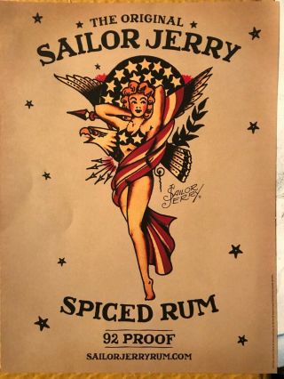 Sailor Jerry Spiced Rum Limited Edition Print Poster,  D.  2010 (liberty)