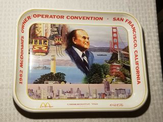 1982 Mcdonalds Owner/operator Commerative Coca Cola Tray,  San Francisco Scenes