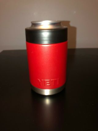 Yeti Can Koozie Red/black Without Tags
