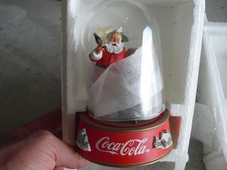 Franklin Coca Cola Santa Claus Making A Wish Figurine Nib