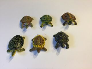 1996 Play Visions Turtles Set,  Pv Playvision Reptile Figures,  Toys