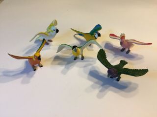 1996 Play Visions Birds Set,  Pv Playvision Crustacean Figures,  Toys