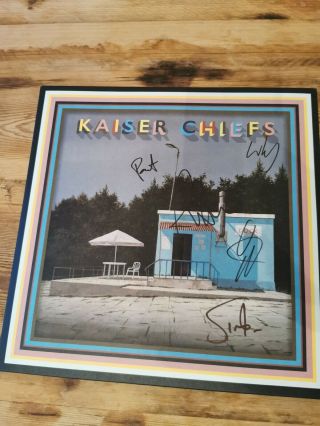 Kaiser Chiefs - Duck Light Blue Indies Vinyl Record Lp Album Hand Signed