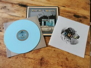 Kaiser Chiefs - Duck Light Blue Indies Vinyl Record LP Album Hand Signed 3