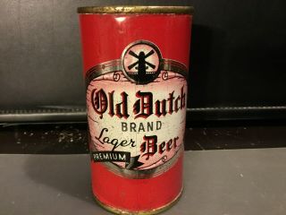 Old Dutch Beer (105 - 39) Empty Flat Top Beer Can By Metropolis,  Trenton,  Nj